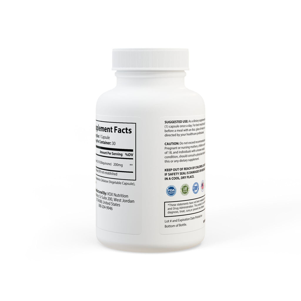 CoQ10 (Ubiquinone) Supplement (30 Capsules)