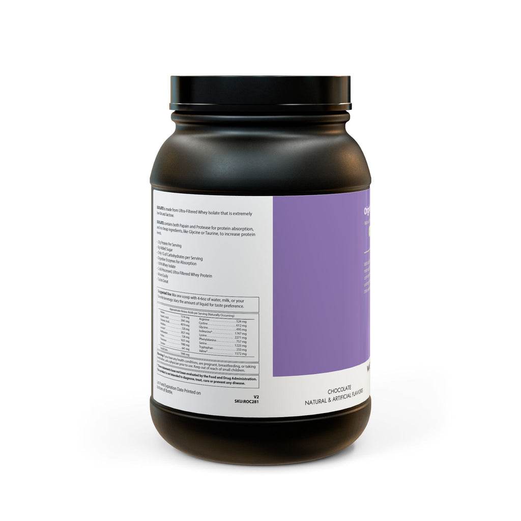 Whey Isolate Protein Supplement (907g, 2lb)